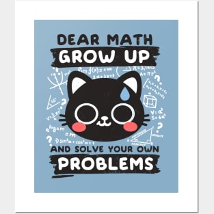 Math confused cat Posters and Art